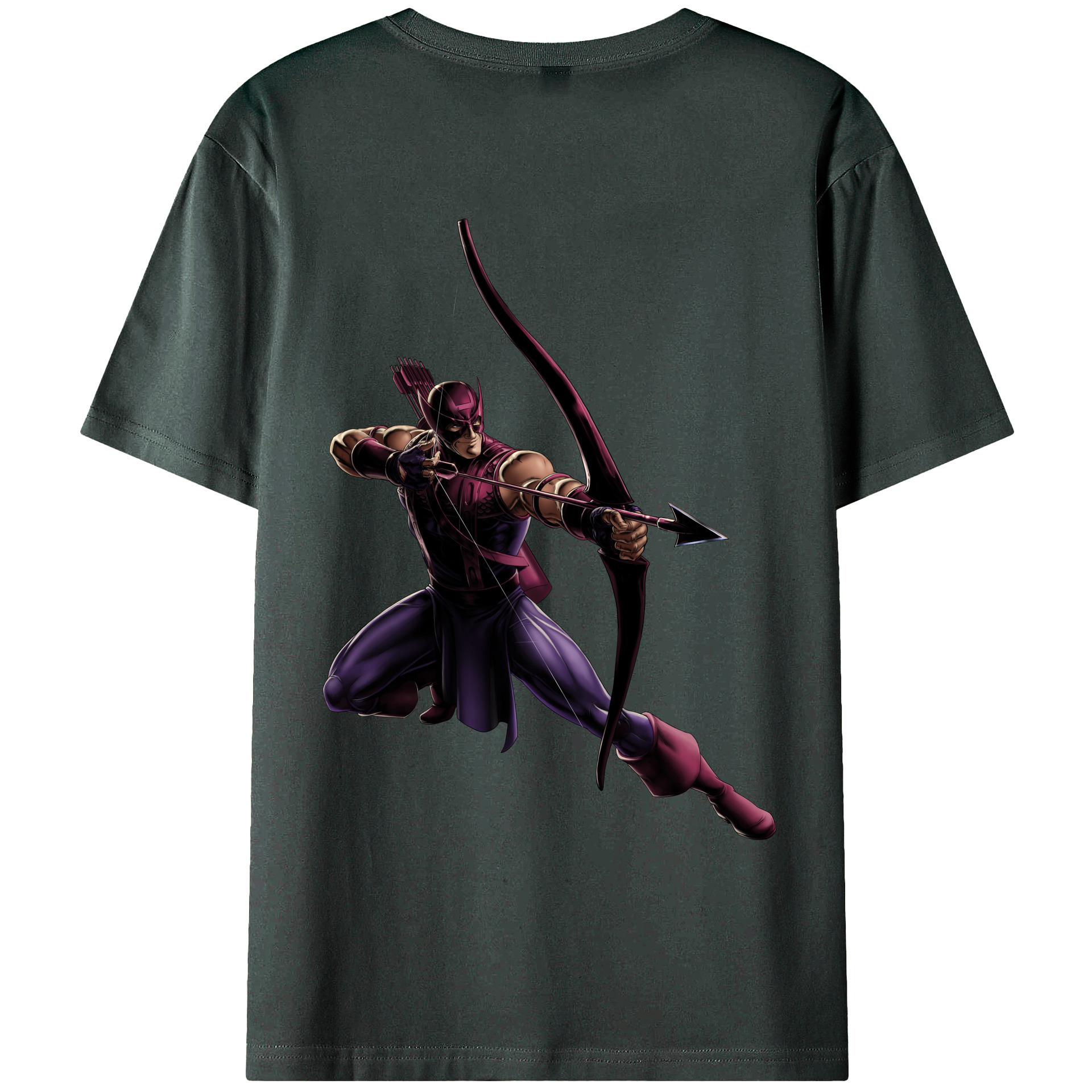 （画像用） アベンジャーズ The Avengers 綿100％ メンズ半袖Tシャツ（バックプリント） 通気性
